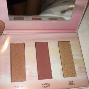 Blush and highlighter palette